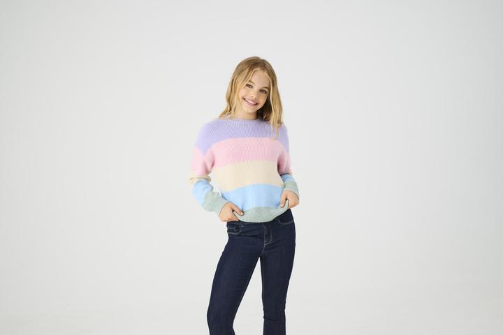 Produktbild Only Gestreifter Strickpullover Strickpullover (122, 128)
