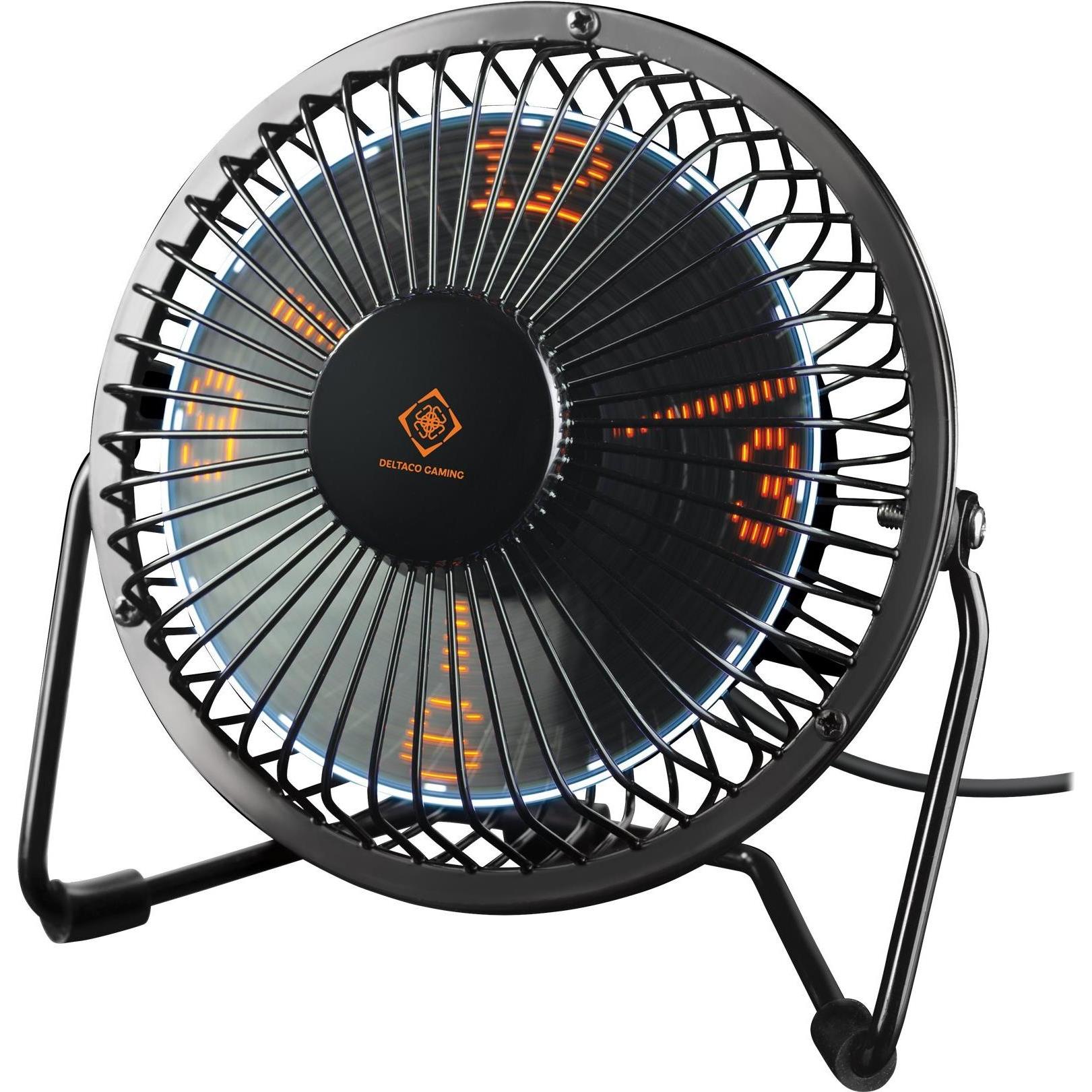 Deltaco Tischventilator, Ventilator, Schwarz