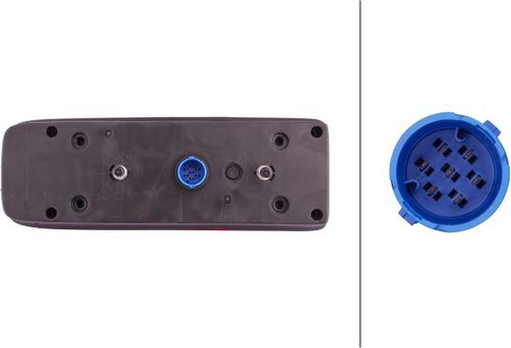 Immagine prodotto Hella Fanale posteriore destro con tecnologia ibrida per rimorchi DAF SCANIA KEMPF