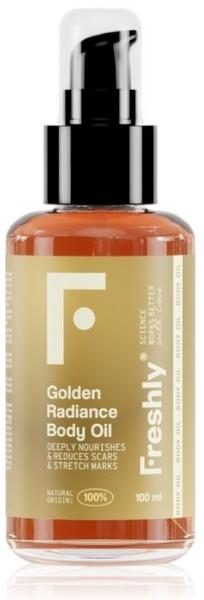 Actual product image Freshly Cosmetics Golden Radiance Body Oil Moisturizing Body Oil Stretch Mark Oil for Body and Pregn (Body oil, 100 ml)