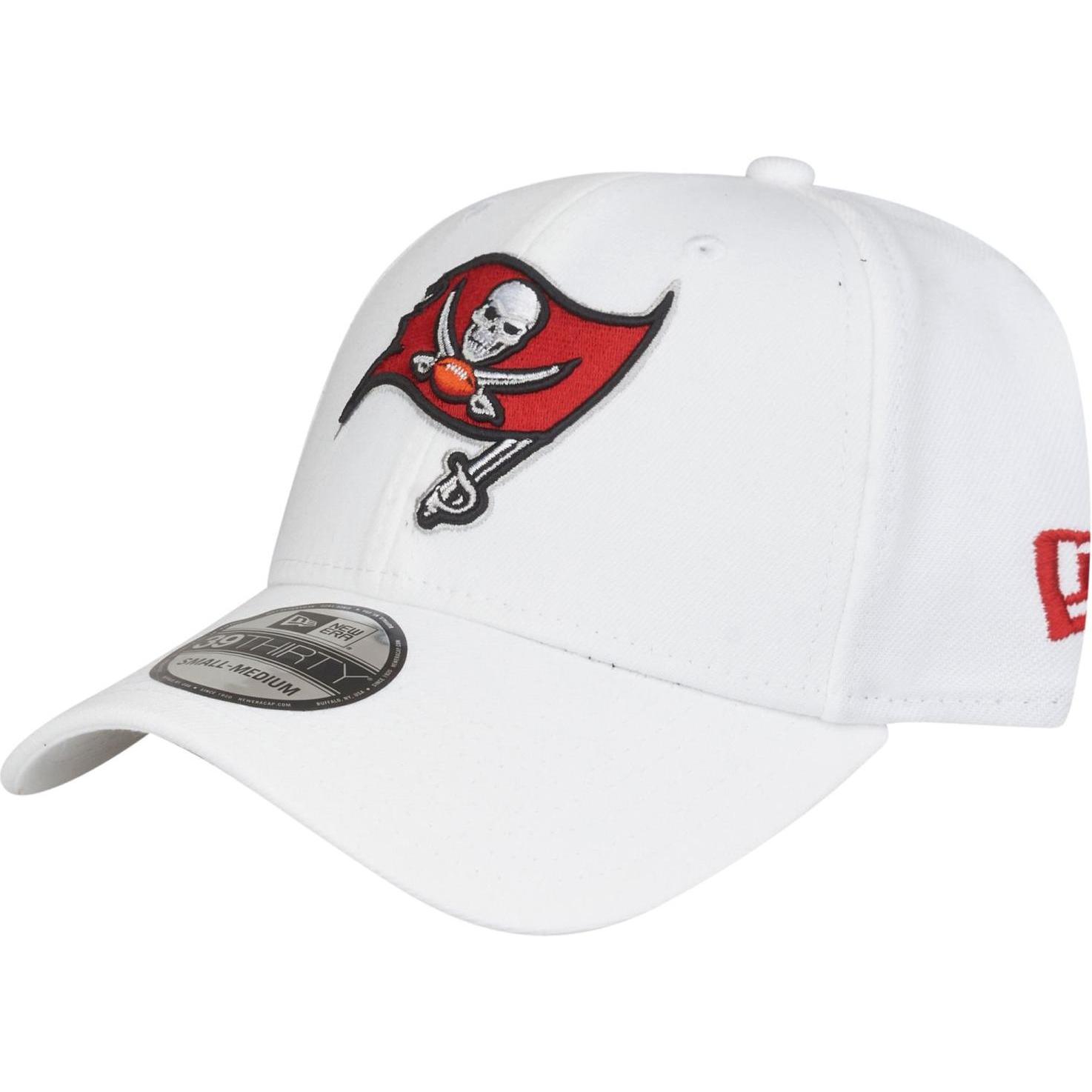New Era, Herren, Cap, 39Thirty Cap - Tampa Bay Buccaneers weiss - M/L, Weiss, (M)