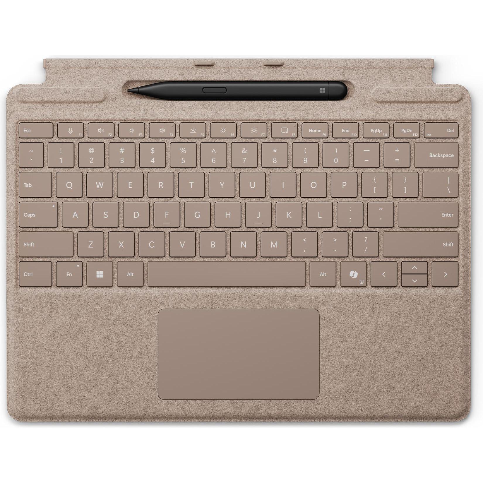 Microsoft Surface Pro Keyboard con Slim Pen (Germania, Docking), Tastiera, Beige
