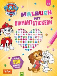 Produktbild PAW Patrol - Malbuch mit Diamantenstickern
