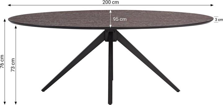 Image du produit Homestyle4u Esstisch Oval