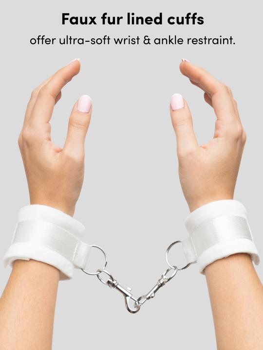 Actual product image Bondage Boutique Bound to Please Under Mattress Restraint White