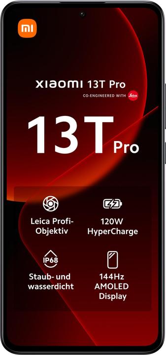 Image du produit Xiaomi 13T Pro (512 Go, Noir, 6.67", Double SIM, 5G)