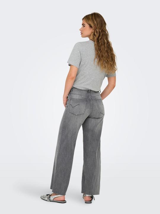 Actual product image Only ONLANN-MADISON Hohe Taille Verkürzt Jeans Jeans mit weitem Bein (34)