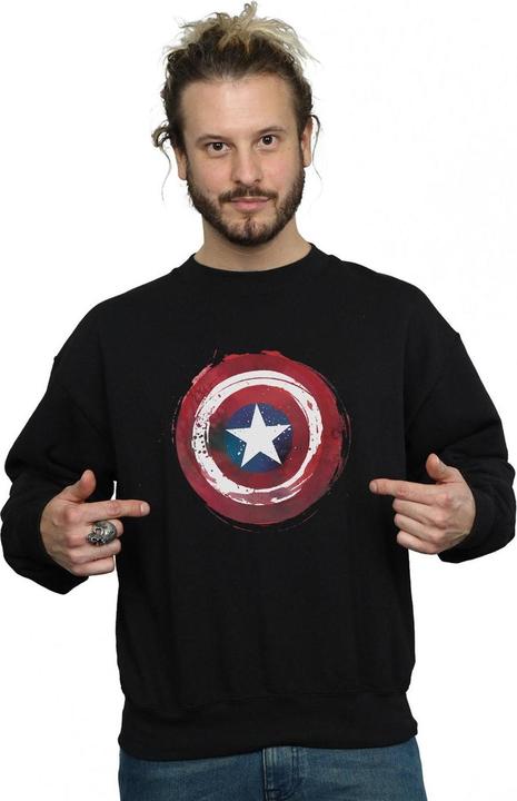 Produktbild Captain America Splatter Shield Sweatshirt (4XL)