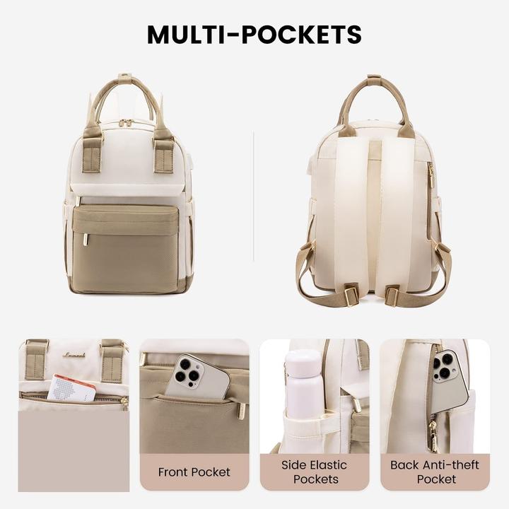 Produktbild Only-Bags.Store Eleganter Rucksack, wasserdichter Stadtrucksack Handtasche 2 in 1 mit USB-Ladeanschluss