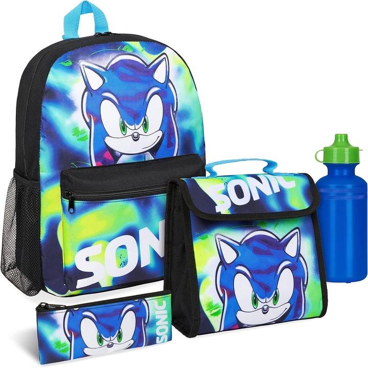 Immagine prodotto Sonic The Hedgehog 4-teiliges Schulrucksack-Set für Kinder