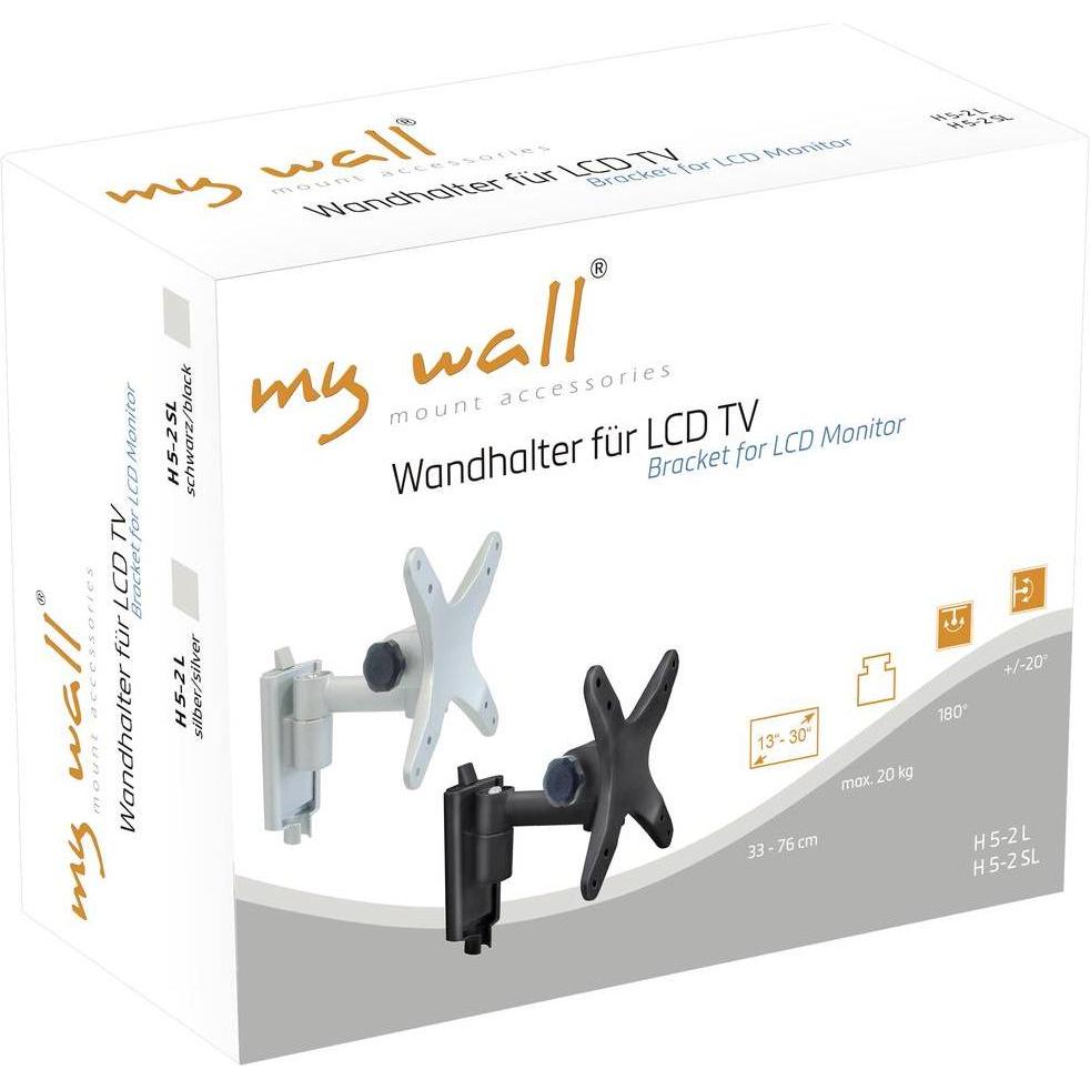 Thumbnail - myWall H5-2SL (Wand, 30", 20 kg), TV Wandhalterung, Schwarz