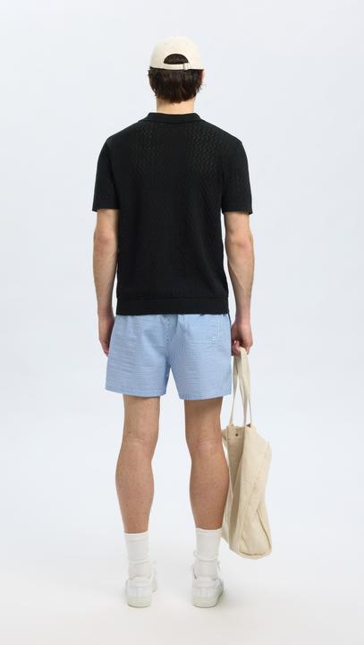 Produktbild Selected Häkel-Look Polohemd aus Strick (M)