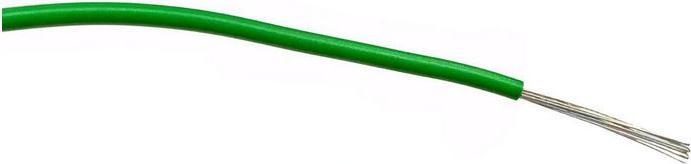 Image du produit RS PRO Fil de commutation Ø 2.65mm / 1 mm², 17 AWG cuivre étamé, vert PVC isolé 32 / 0,2 mm fils, 1 (0.18 m)