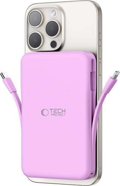 Actual product image Tech-Protect PB31 MagSafe 10000mAH Power Bank - Purple (15 W)