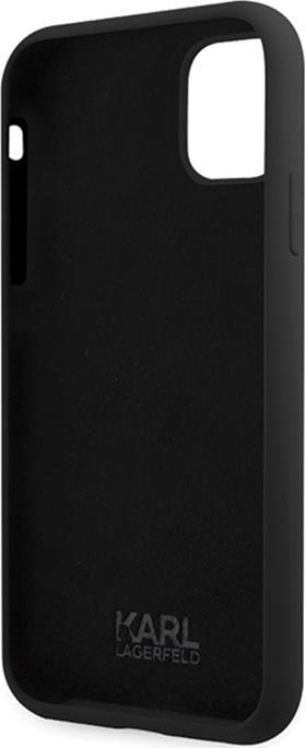 Image du produit Karl Lagerfeld KLHCN61SKSVGK iPhone 11 / Xr 6.1" czarny/black Hardcase Silicone Signature (Apple iPhone 11, Apple iPhone XR)