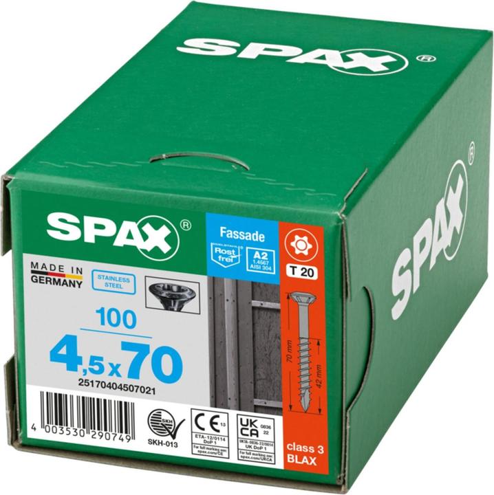 Produktbild Spax A2 Linsenkopf Fraesrippen T-Star Plus T20 Teilgewinde Cut 100st (100 Schrauben pro Stück)