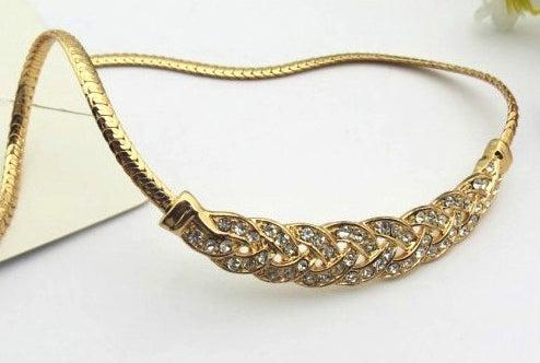 Produktbild Hermex Platinum veredelte LUXUS Halskette mit Zirkonia - Gold (Kupferlegierung, 42 cm)