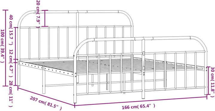 Image du produit vidaXL Bettgestell (160 x 200 cm)