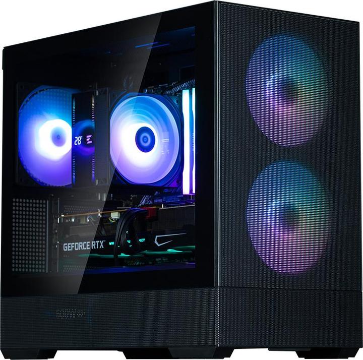 Actual product image Zalman P30 AIR Black, ARGB Fan x3 (Mini-ITX, mATX)