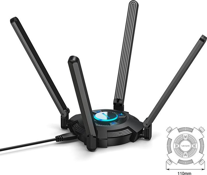 Actual product image Wavlink WS-WN695X2 (USB 3.0)