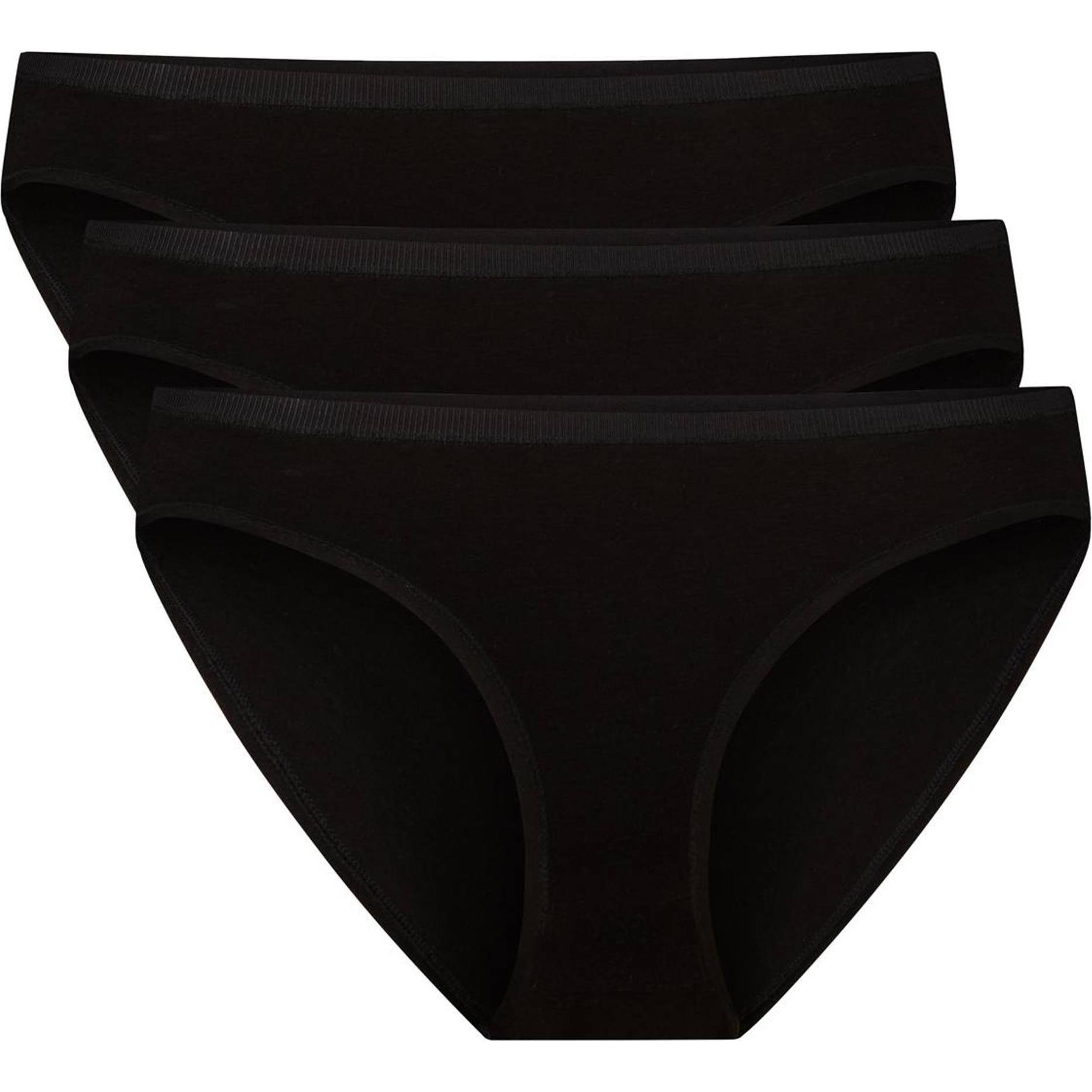 Bamboo Basics, Damen, Unterhosen, Julia, Schwarz, (S, 3er Pack)