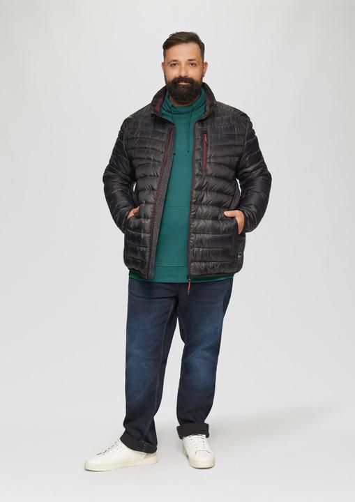 Produktbild S.Oliver Sweatshirt Sweatshirt mit Kängurutasche und Stehkragen (3XL)