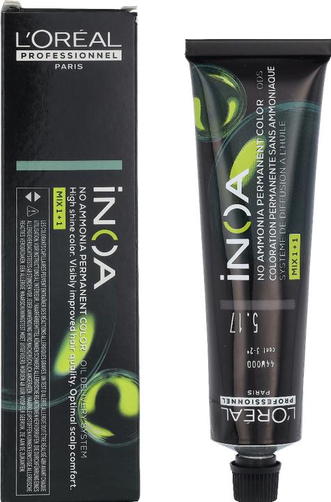 Actual product image L'Oréal Paris L'Oreal Inoa Coloration D'Oxydation Ammonia Free (5.17 Light brown Ash Cool)