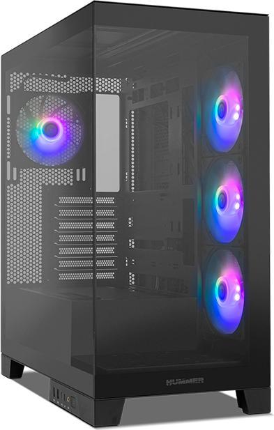 Actual product image Nox Hummer Glock Black (ATX, ITX, mATX)