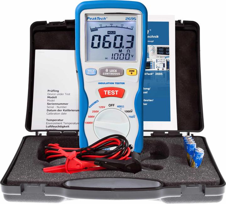 Image du produit Peaktech P 2695 Appareil de mesure de l'isolation