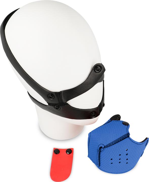 Actual product image Ohmama Fetish Dog Muzzle - Blue
