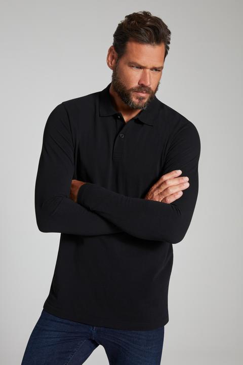 Produktbild JP1880 Poloshirt, Basic, Langarm, Piqué (4XL)