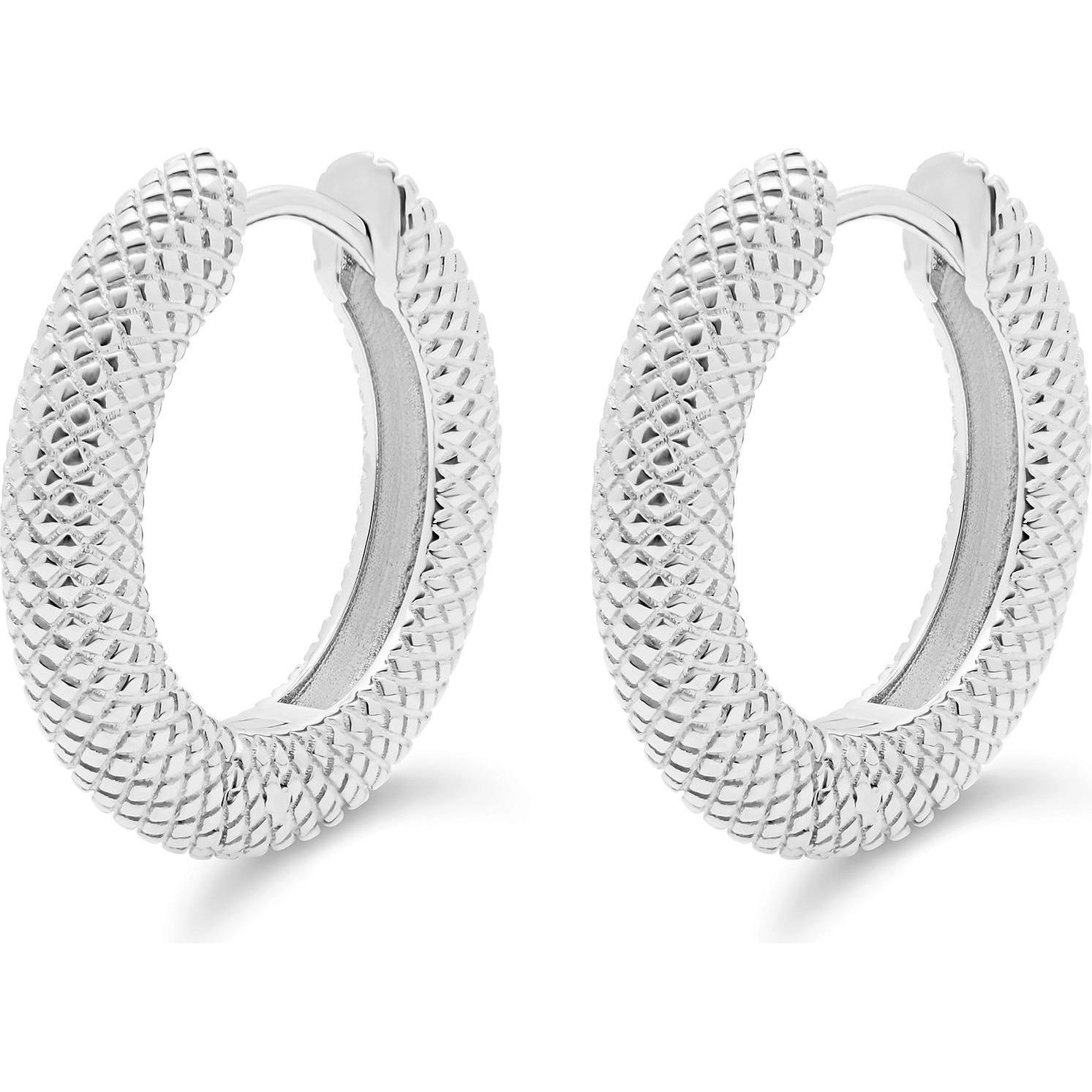 Esprit, Ohrringe, Creolen SNAKE, (925er Silber)