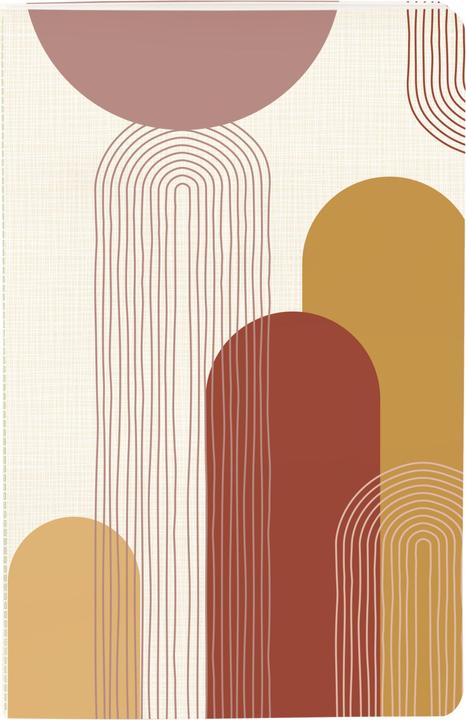 Actual product image Clairefontaine sewn notebook 64 lined pages terracotta (9 x 14 cm, Lined, Soft cover)