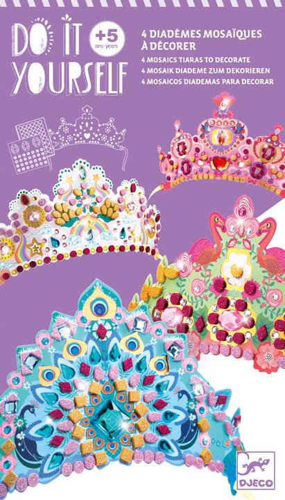 Actual product image Djeco DIY - Princess mosaic tiaras