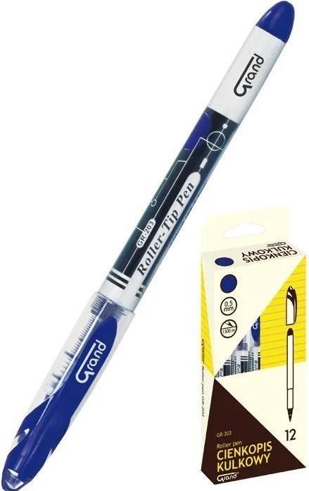 Actual product image GrandHall GR-203 blauer Kugelschreiber (12 Stück) GRAND (Blue, 12x)