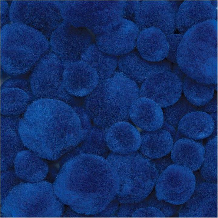 Actual product image Colorations Colourings - Pom Pomps Blue, 100 pieces.