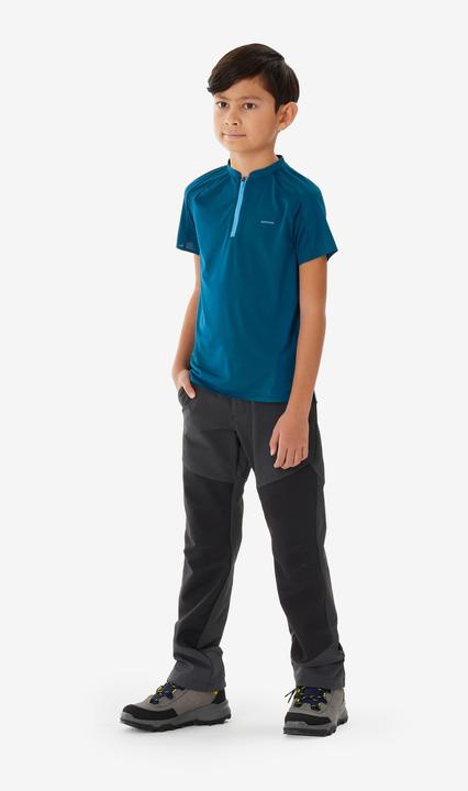 Produktbild Quechua Kids’ softshell hiking trousers, 7-15 years, MH900 - Grey/Black (176)