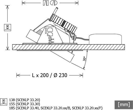 Produktbild LTS LED-Einbaustrahler (2750 lm)
