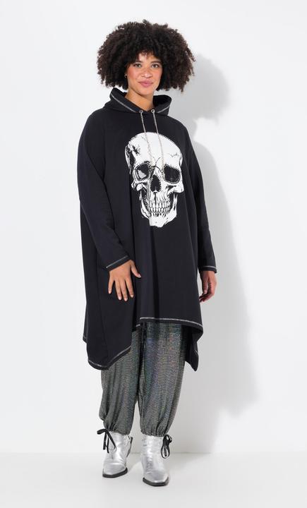 Actual product image Angel of Style A-line hoodie with skull and decorative seams (56)