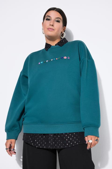 Actual product image Studio Untold Sweatshirt, oversized, Ziersteinchen (54)