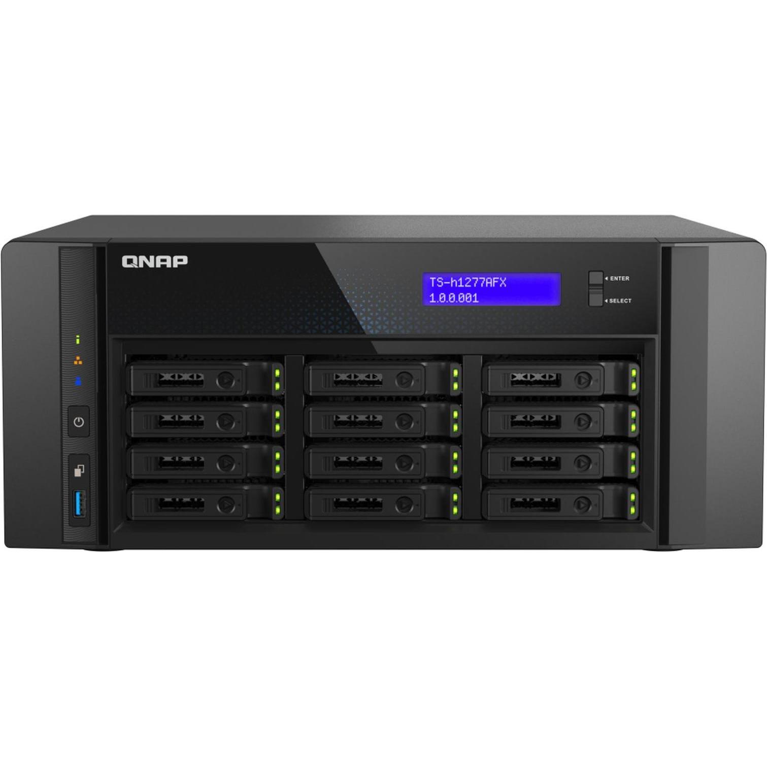 QNAP TS-h1277AFX-R7-32G (0 TB), NAS, Schwarz