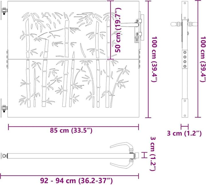 Produktbild vidaXL Gartentor