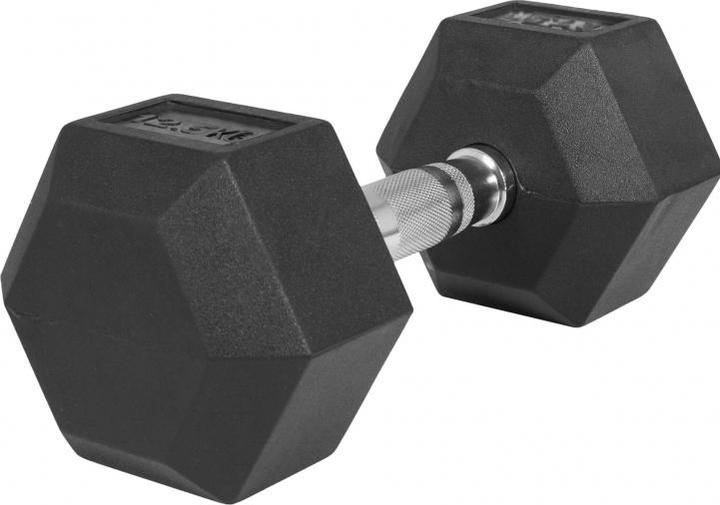 Image du produit Gorilla Sports Haltère de studio en caoutchouc hexagonal (1 x 12.5 kg)