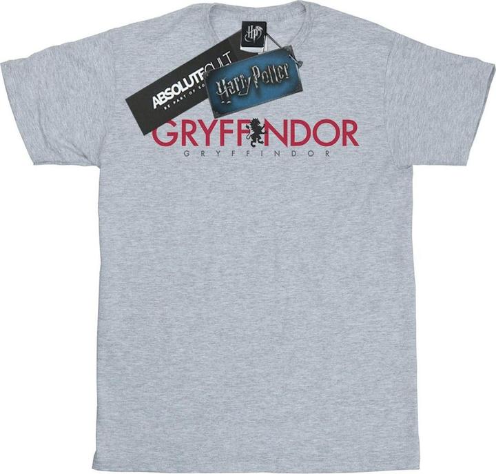 Actual product image Boys Gryffindor Text T-Shirt (116)