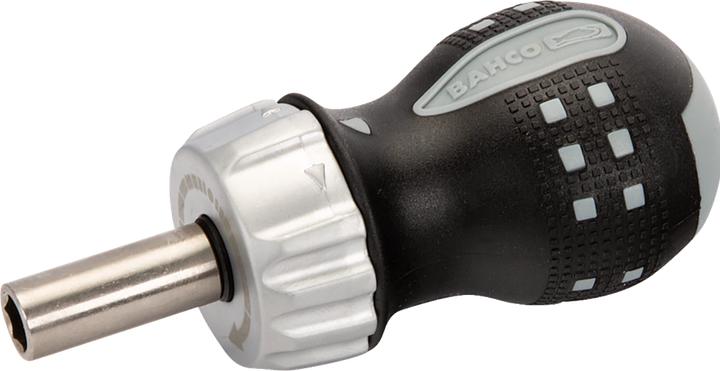 Actual product image Bahco 1/4" bit ratchet screwdriver, short version, 68 mm (1/4")