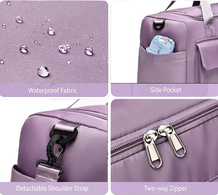 Image du produit Only-Bags.Store Weekender Duffle Bag grande capacité avec compartiment à chaussures Sacs de sport pour le fitness (35 l)