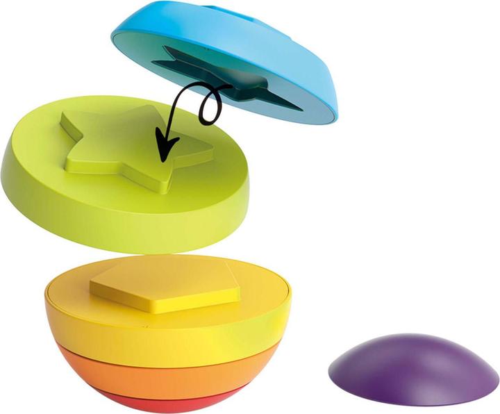 Actual product image Toi-Toys Little Stars Baby Stapelturm Puzzleball, 6-tlg.