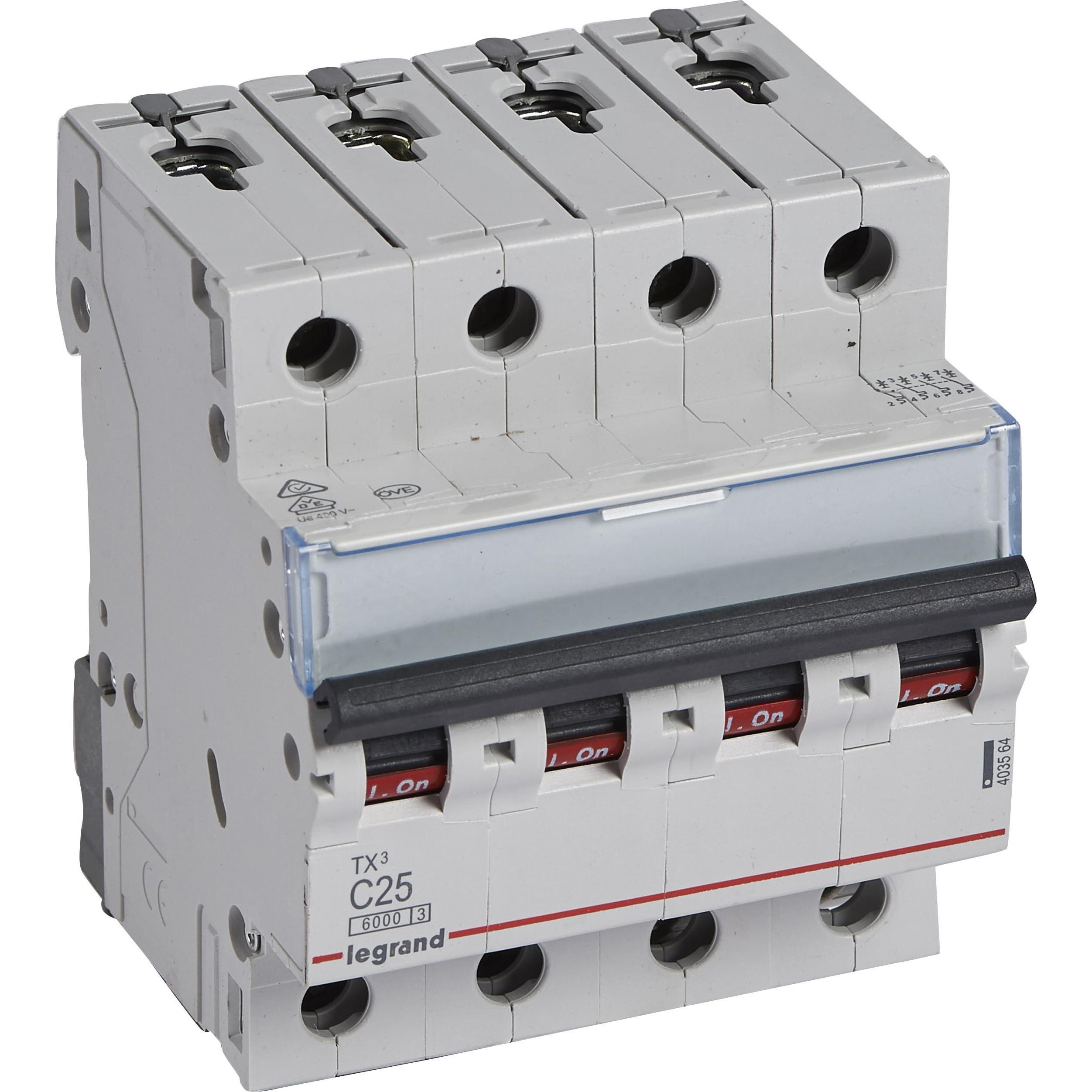 Legrand, Schutzschalter, 403564 Leitungsschutzschalter 25 A 400 V/AC