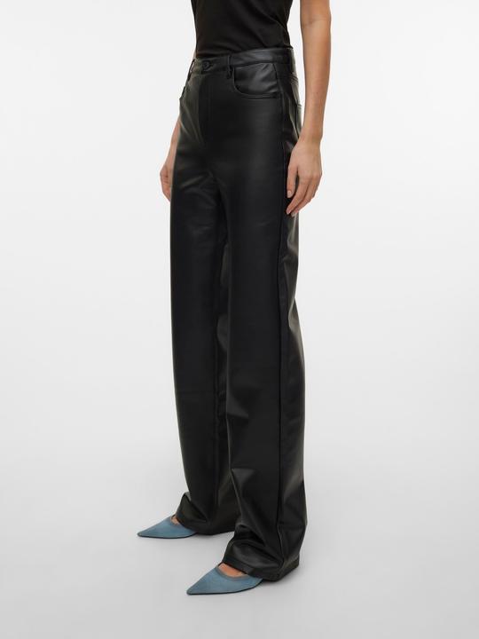 Actual product image Vero Moda VMTESSA Hohe Taille Hose Hose in Lederoptik (29)