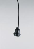 Actual product image Rayher Lamp holder m. Switch, for E27 socket, black